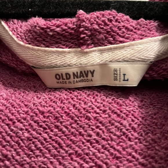 Old navy zip up sweater purple pink colour size large - Picture 5 of 5